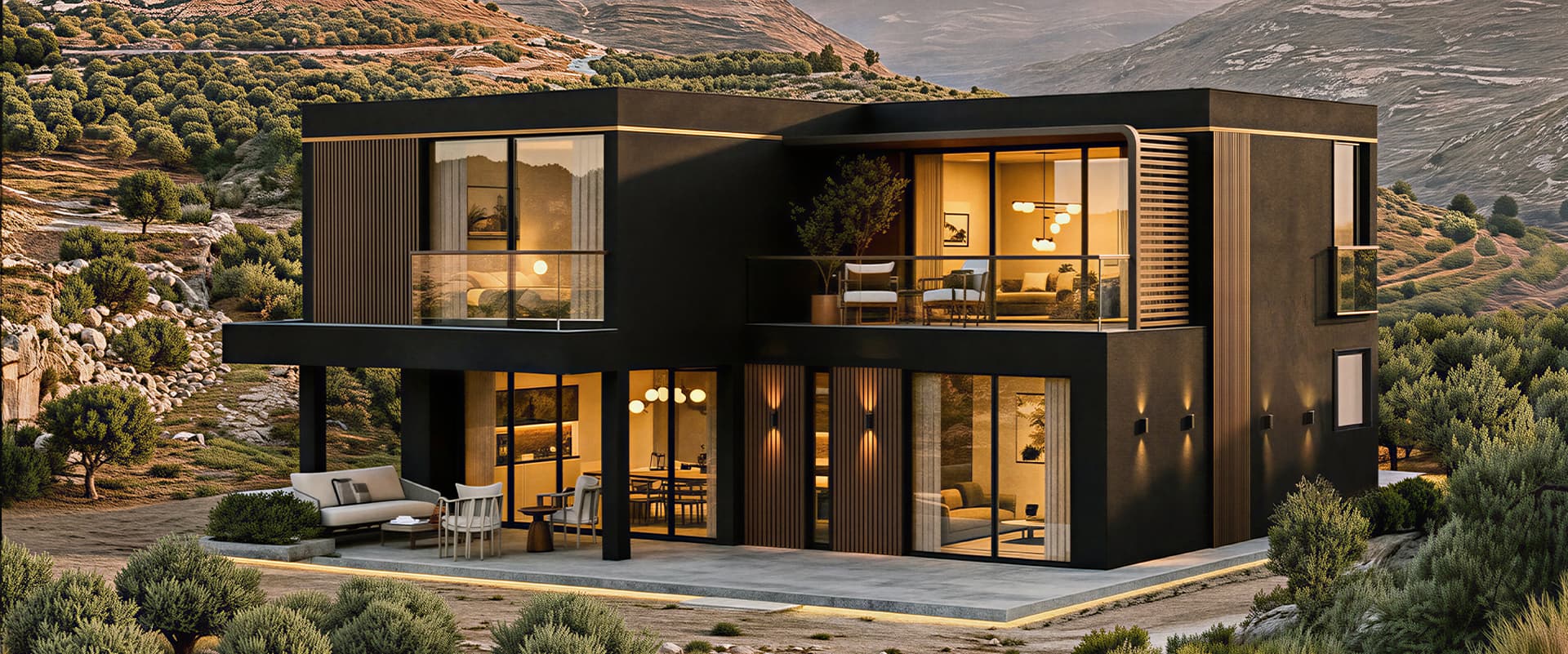 A premium modular home surrounded by nature
